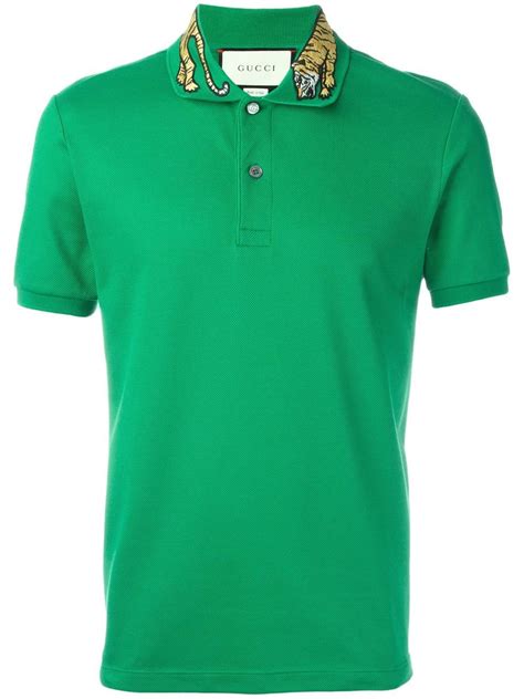 green gucci tiger polo|gucci tiger.